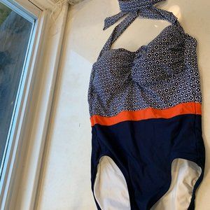 Look a like Tory Burch patterned bathing suit